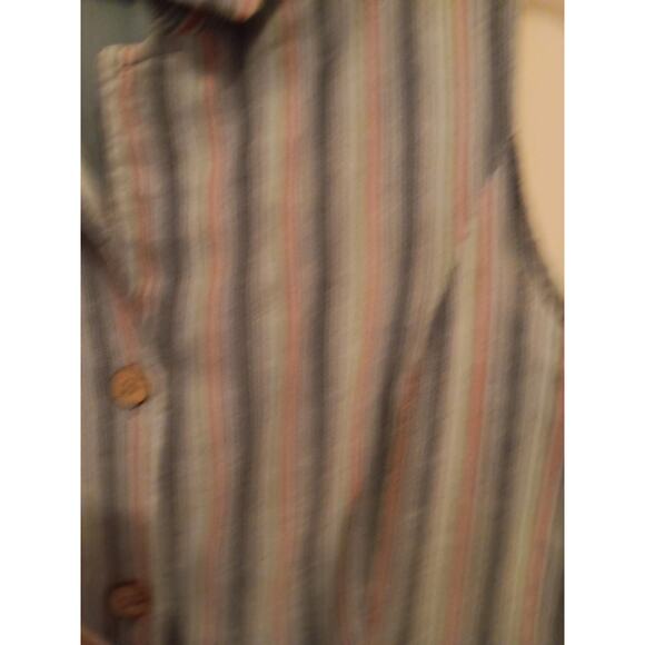 Angie Dress, Women's Size Large, Mini, Sleeveless, Striped, Pockets, EUC - Picture 4 of 7